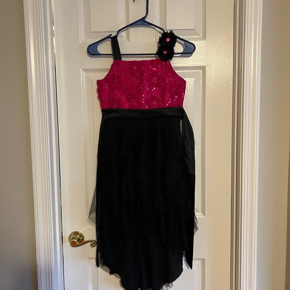 Pink and Black Girl’s Dress